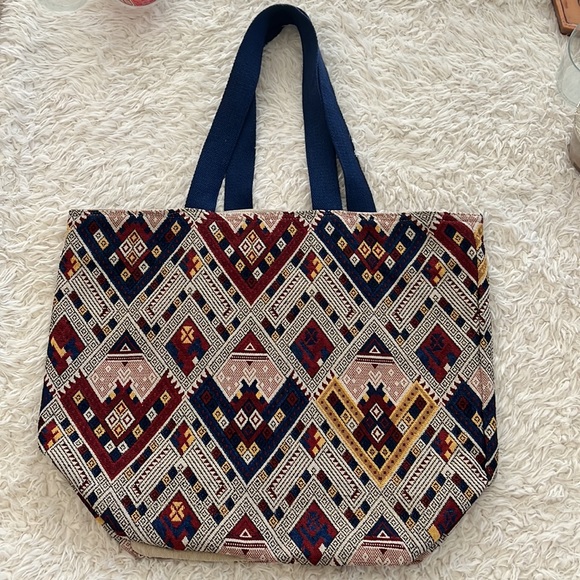 Canvas Pattern Tote Bag - Picture 8 of 10